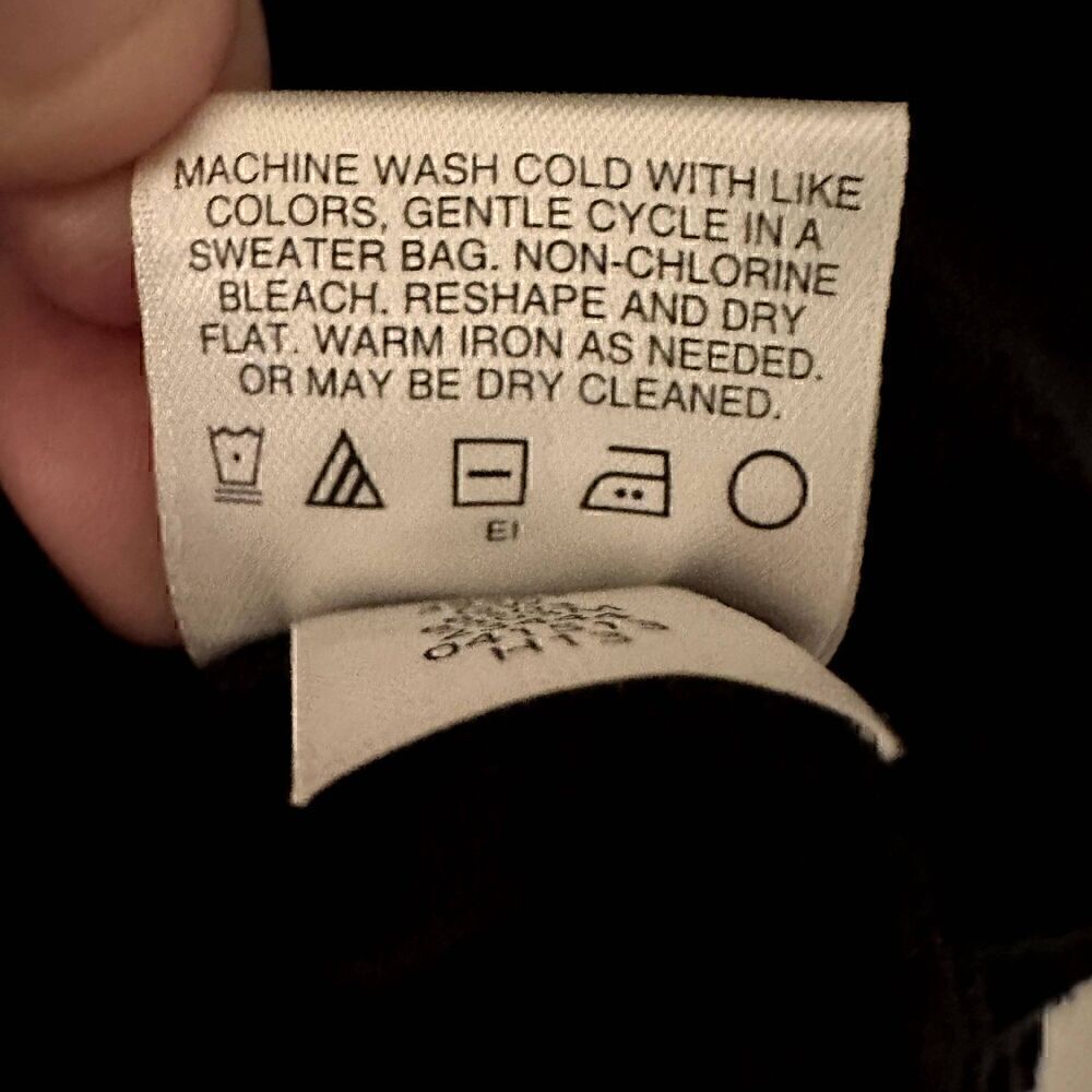 Hanna Anderson Girls Black Cotton Sweater A-Line Stretchy Skirt Size M - Picture 6 of 9